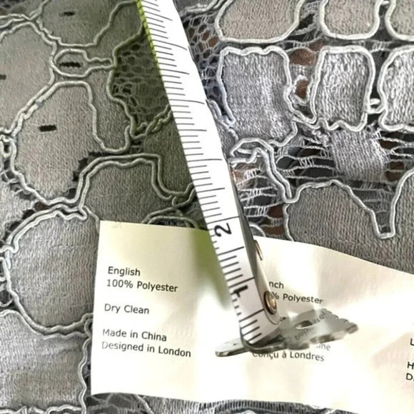 JARLO Adeline all over lace bandeau dress Gray - Picture 14 of 16